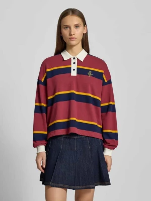 Bluza o kroju oversized z kołnierzykiem polo REVIEW