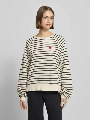 Bluza o kroju oversized z mieszanki bawełny model „GRETA” Pieces