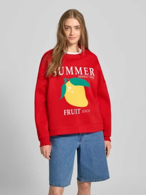 Bluza o kroju oversized z mieszanki bawełny model ‘MALIAH’ Pieces