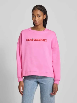 Bluza o kroju oversized z mieszanki bawełny model ‘MALIAH’ Pieces
