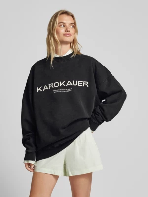 Bluza o kroju oversized z nadrukiem z logo Karo Kauer