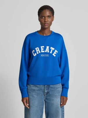Bluza o kroju oversized z nadrukiem z logo model ‘CELLI’ MOS MOSH