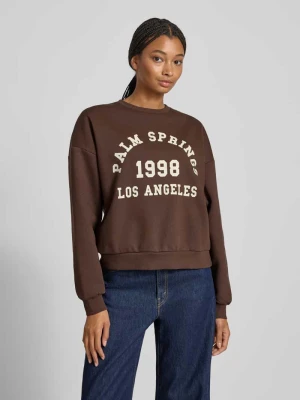 Bluza o kroju oversized z nadrukiem z logo model ‘MERLE’ JJXX