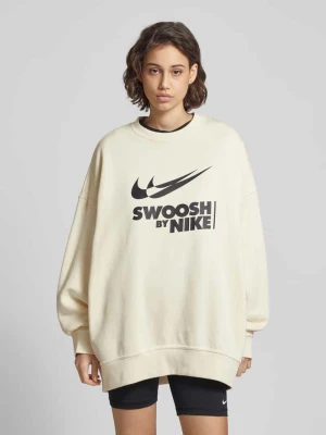 Bluza o kroju oversized z nadrukiem z logo Nike