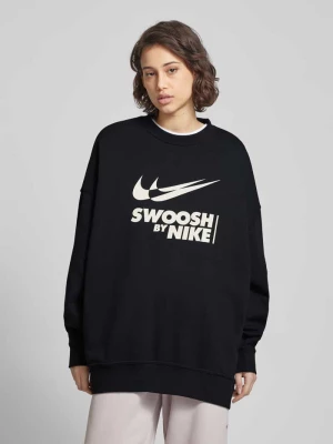 Bluza o kroju oversized z nadrukiem z logo Nike
