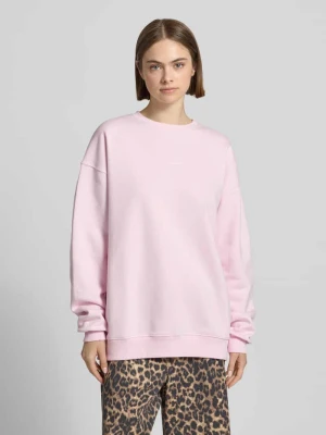 Bluza o kroju oversized z nadrukiem z logo Oh April Różowy