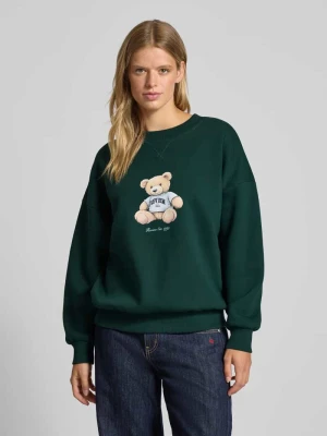 Bluza o kroju oversized z nadrukiem z logo Review