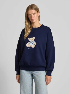 Bluza o kroju oversized z nadrukiem z logo Review