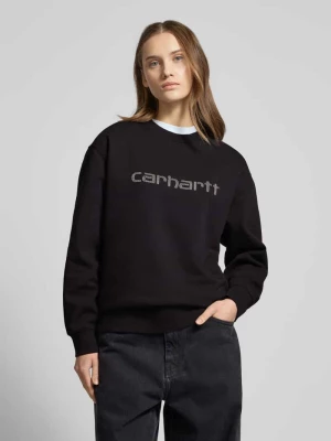 Bluza o kroju oversized z obszyciem kamieniami stras model ‘Rivet’ Carhartt Work In Progress