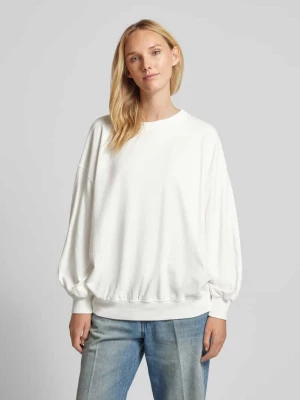 Bluza o kroju oversized z okrągłym dekoltem model ‘ESSENTIALS’ VILLA SOPHIE