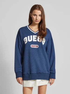 Bluza o kroju oversized z prążkowanymi wykończeniami Guess Activewear