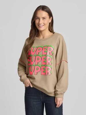Bluza Oversized z prążkowanymi wykończeniami miss goodlife
