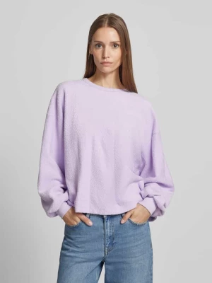 Bluza o kroju oversized z prążkowanymi wykończeniami model ‘BOBYPARK’ American vintage