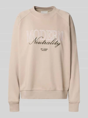 Bluza o kroju oversized z prążkowanymi wykończeniami model ‘Maxime’ LeGer by Lena Gercke