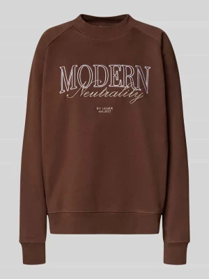 Bluza o kroju oversized z prążkowanymi wykończeniami model ‘Maxime’ LeGer by Lena Gercke