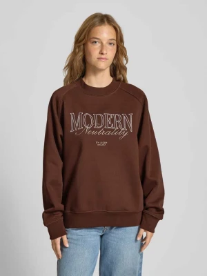 Bluza o kroju oversized z prążkowanymi wykończeniami model ‘Maxime’ LeGer by Lena Gercke