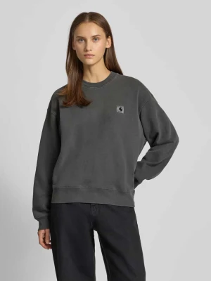 Bluza o kroju oversized z prążkowanymi wykończeniami model ‘NELSON’ Carhartt Work In Progress