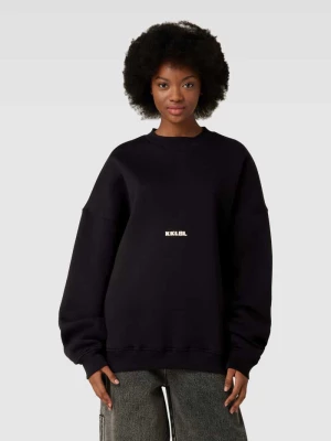 Bluza o kroju oversized z wyhaftowanym logo model ‘Sold Out’ Karo Kauer