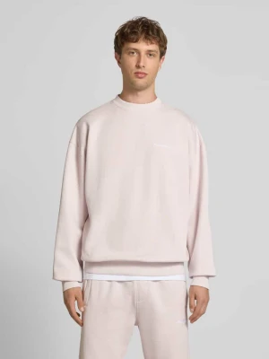 Bluza o kroju oversized z wyhaftowanym logo Pegador Jasnofioletowy