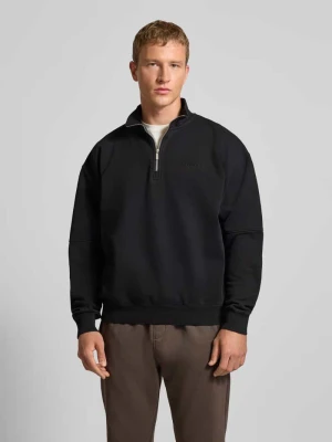 Bluza z kołnierzem o kroju oversized z mieszanki bawełny Pegador