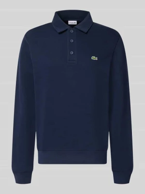 Bluza o kroju regular fit z czystej bawełny Lacoste Granatowy