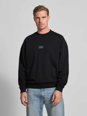Bluza o kroju regular fit z czystej bawełny model ‘DELASTCREW’ HUGO