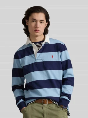 Bluza o kroju regular fit z czystej bawełny model 'LS RUGBY M3' Polo Ralph Lauren Błękitny