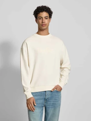 Bluza o kroju regular fit z czystej bawełny Model 'NIEROFIX_CREW' Hugo Blue