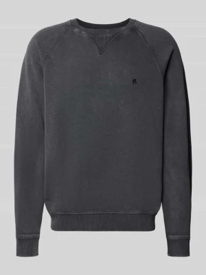 bluza o kroju regular fit z czystej bawełny model 'Plush' Replay Czarny