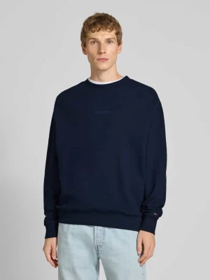 Bluza o kroju regular fit z czystej bawełny Tommy Jeans Granatowy