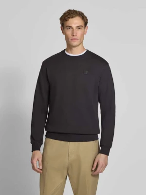 Bluza o kroju regular fit z czystej bawełny z naszywką z logo Scotch & Soda Czarny