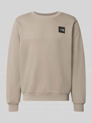 bluza o kroju regular fit z detalem z logo The North Face Beżowy