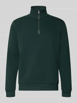 bluza o kroju regular fit z dodatkiem bawełny model 'Bradley' Jack&Jones Ciemnozielony