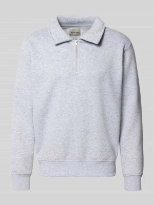 bluza o kroju regular fit z dodatkiem bawełny model 'Bradley' Jack&Jones Jasnoszary melanż