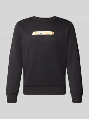 Bluza o kroju regular fit z domieszką bawełny model 'Munk' Jack&Jones Czarny