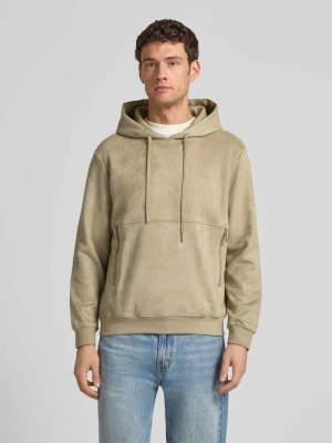 Bluza o kroju regular fit z kapturem i kieszeniami zapinanymi na zamek błyskawiczny Antony Morato