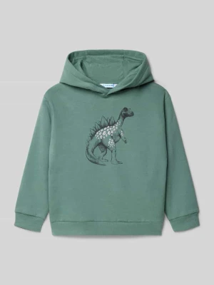 Bluza o kroju regular fit z kapturem i nadrukiem z motywem Mayoral