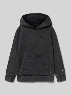 Bluza o kroju regular fit z kapturem i wyhaftowanym logo model ‘Icons’ Champion