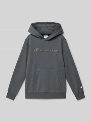 Bluza o kroju regular fit z kapturem i wyhaftowanym logo model ‘Icons’ Champion