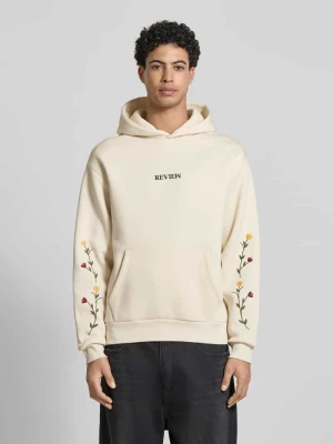 Bluza o kroju regular fit z kapturem i wyhaftowanym logo REVIEW