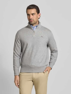 Bluza o kroju regular fit z kołnierzem zapinanym Gant