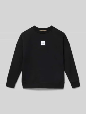 Bluza dresowa o regularnym kroju z mieszanki bawełny Boss