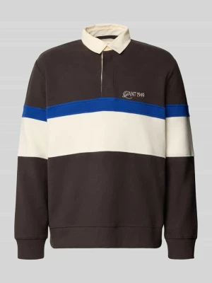 Bluza o kroju regular fit z mieszanki bawełny Gant Jasnobrązowy