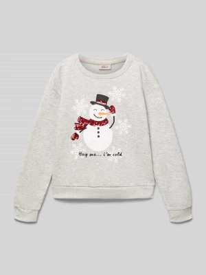 Bluza o kroju regular fit z mieszanki bawełny i wiskozy ‘YDA LIFE XMAS’ Only
