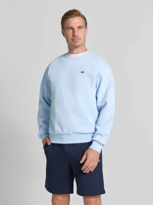 Bluza o kroju regular fit z mieszanki bawełny Lacoste Jasnoniebieski