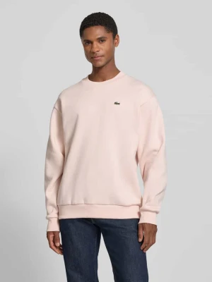 Bluza o kroju regular fit z mieszanki bawełny Lacoste Jasnoróżowy