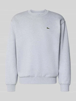 Bluza o kroju regular fit z mieszanki bawełny Lacoste Jasnoszary melanż