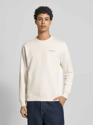 Bluza o kroju regular fit z mieszanki bawełny model ‘LINEAR CREW’ Tommy Jeans