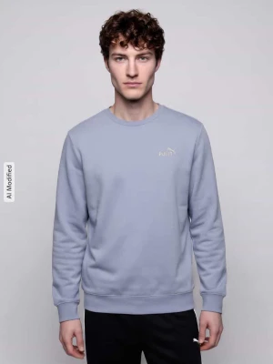 Bluza o kroju regular fit z mieszanki bawełny model 'NO1' Puma Jasnoniebieski