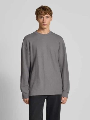 Bluza o kroju regular fit z mieszanki bawełny model ‘NUWOLO’ Hugo Blue
